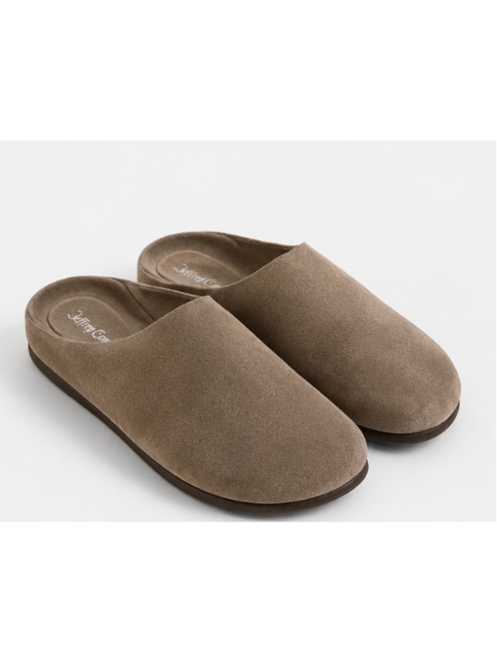 Jeffrey Campbell Suede Slippers Size 7.5 Beige